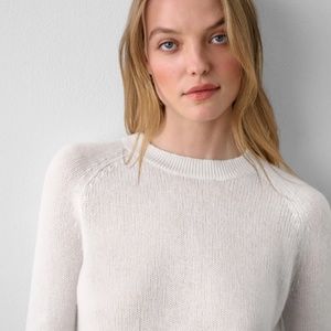 White + Warren Cashmere Crewneck Size L Beige GUC